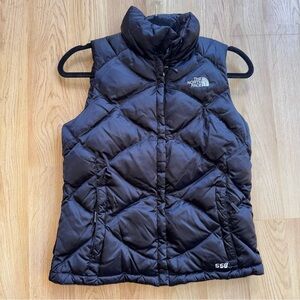 The North Face size XS 550 down black  Quilted Vest jacket